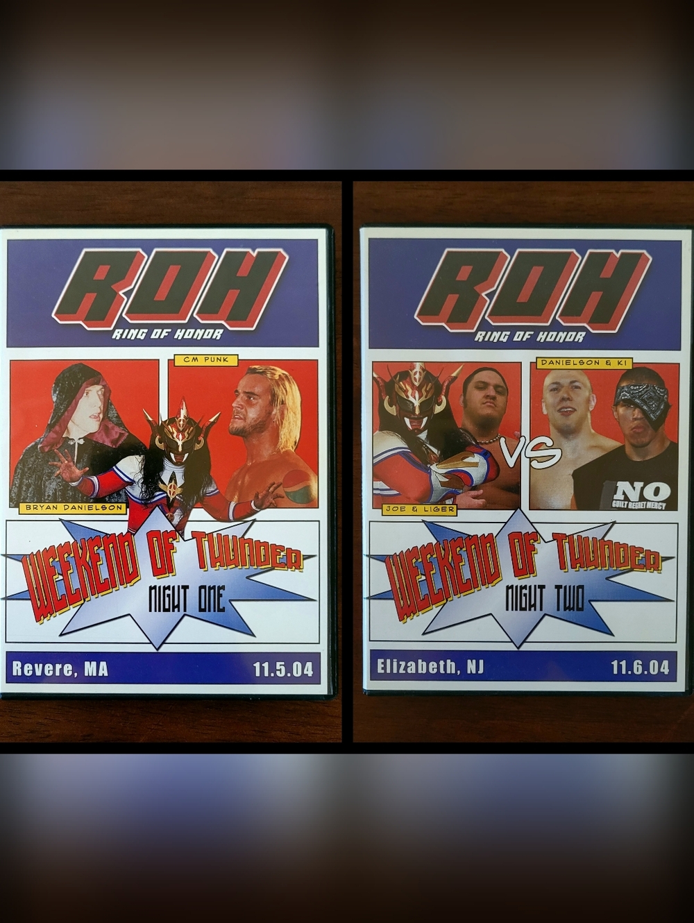 ROH Ring Of Honor Weekend Of Thunder Night One And Two DVD Lot 2004 Vintage